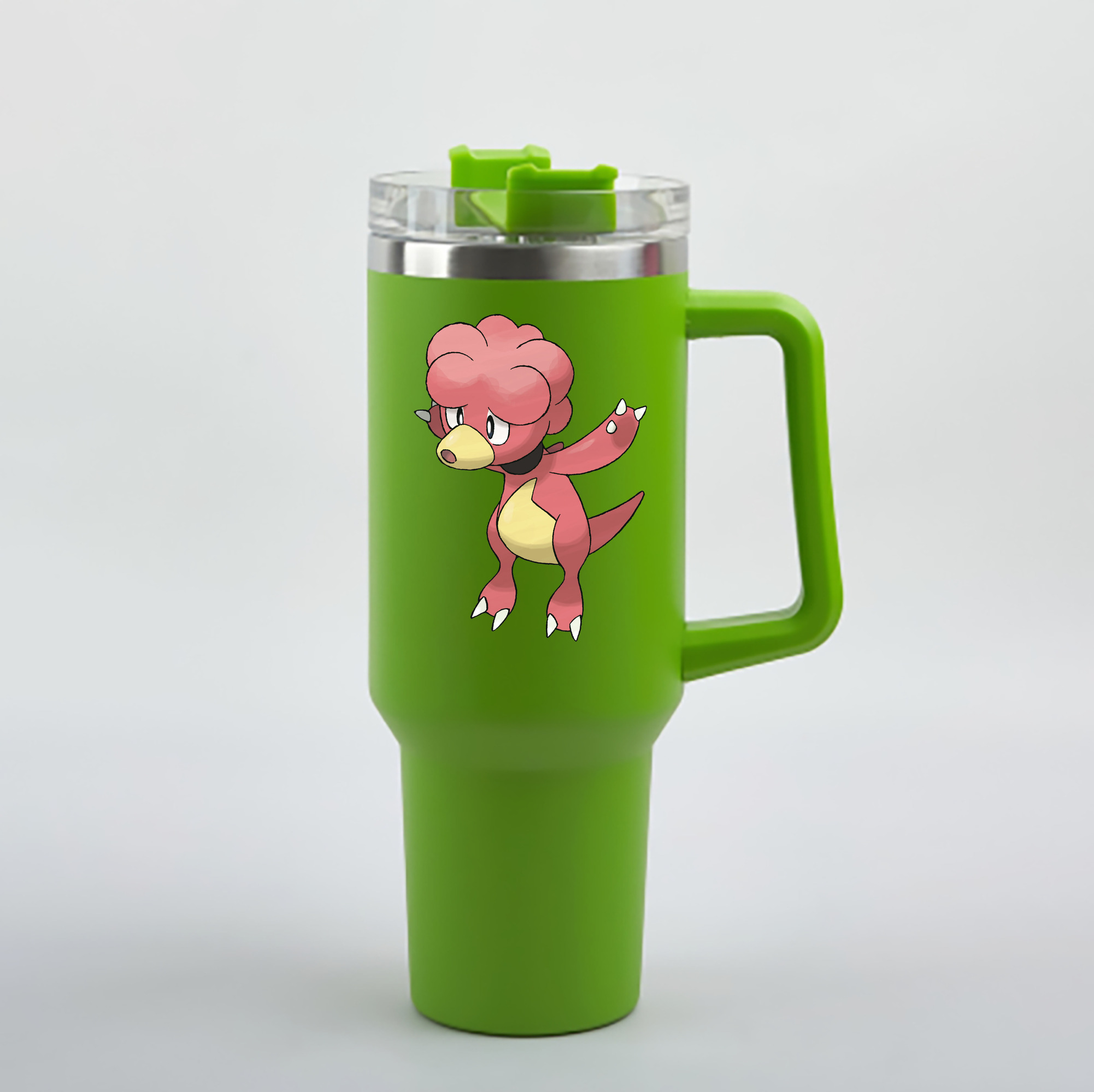 （画像用） ポケットモンスター Pokémon 1200mL車用タンブラー - クリスタルステッカー（プラスチックストロー付き）